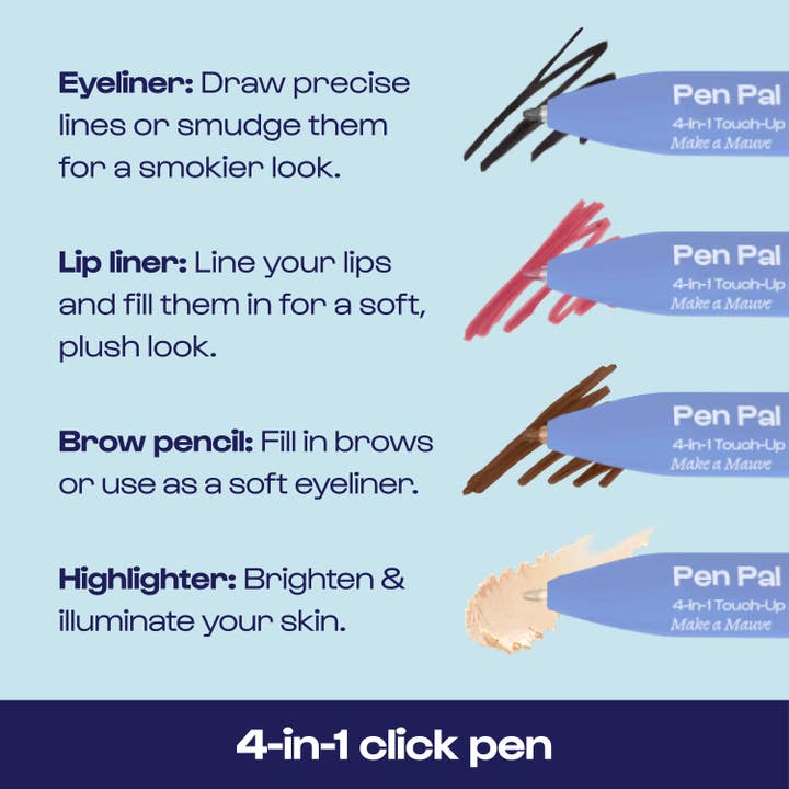 Alleyoop Pen Pal 4-in-1 Makeup Touch-Up Pen Alleyoop
