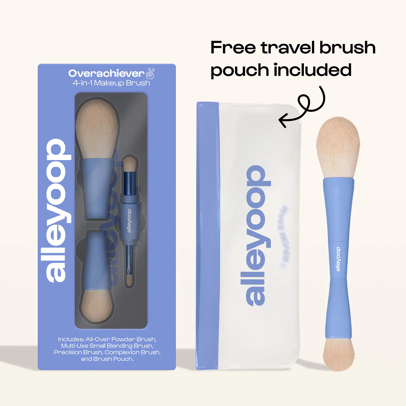 Alleyoop Overachiever 4-in-1 Makeup Brush