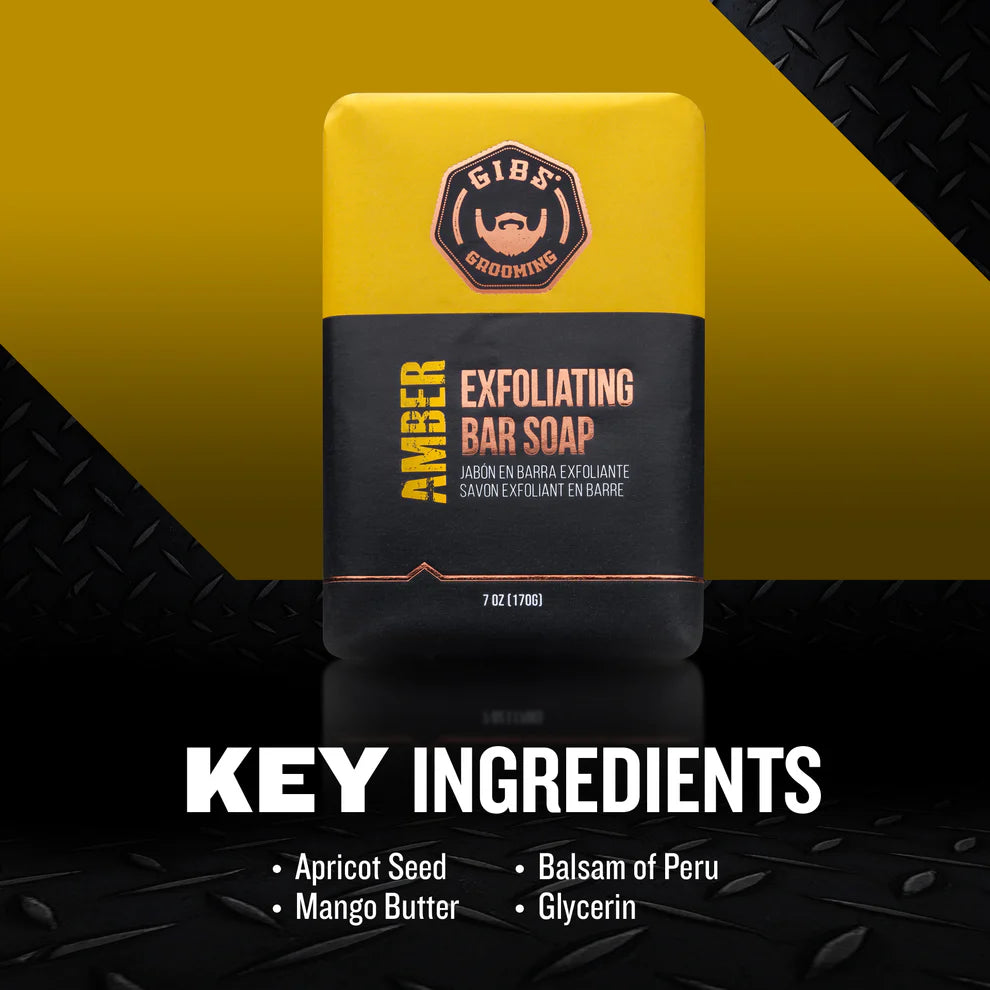 Gibs Amber Bar Soap 7 oz. - PinkPro Beauty Supply