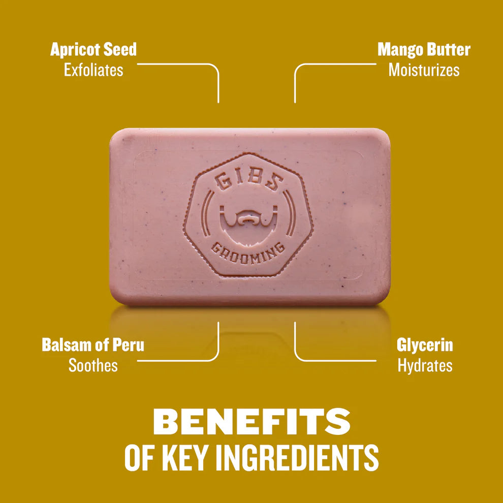 Gibs Amber Bar Soap 7 oz. - PinkPro Beauty Supply