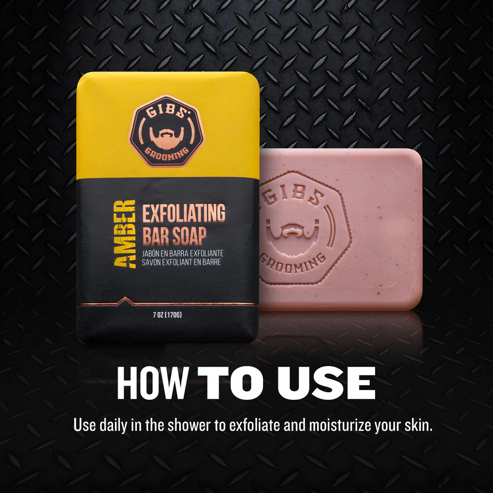 Gibs Amber Bar Soap 7 oz. - PinkPro Beauty Supply