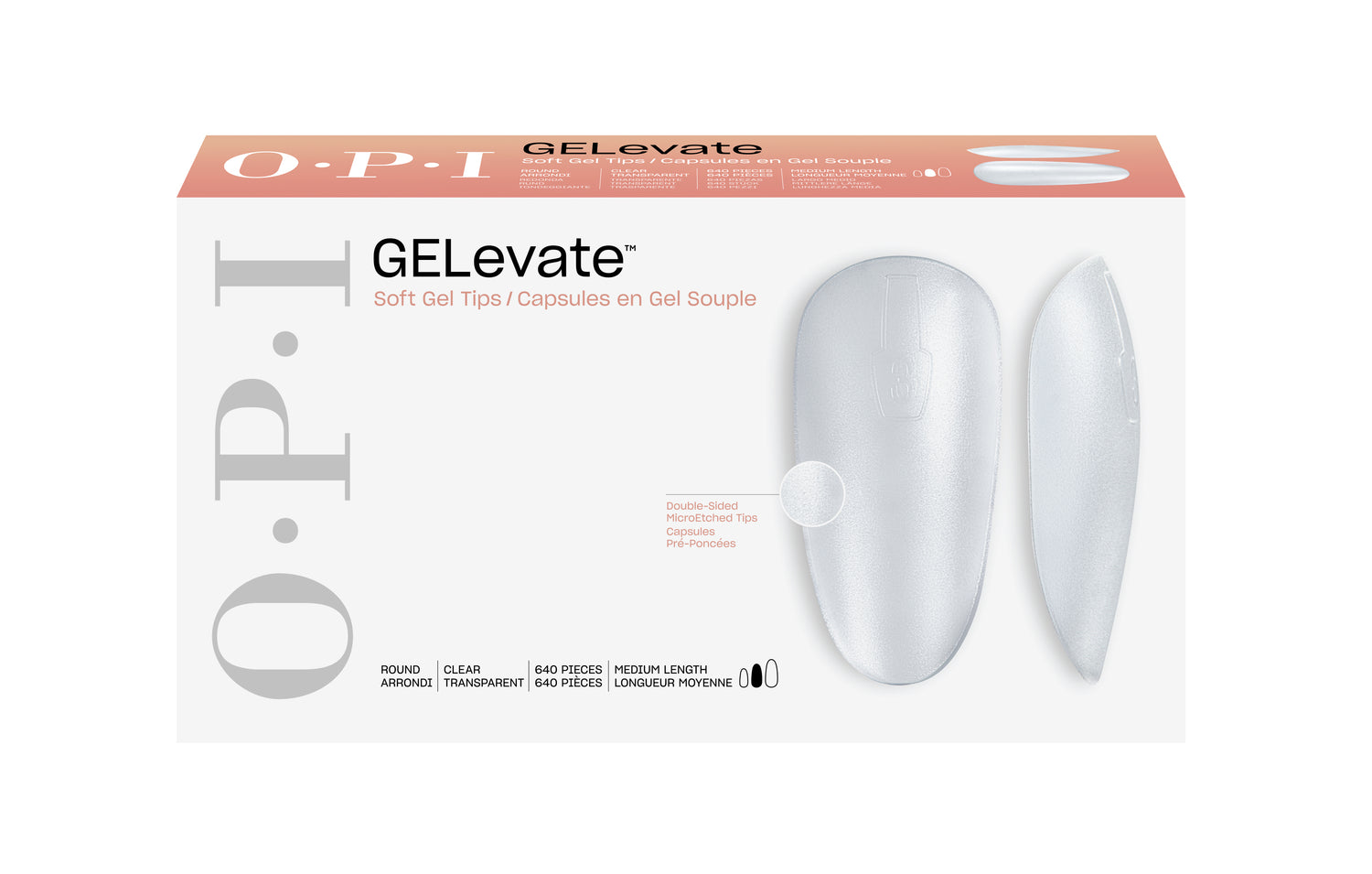 OPI GELevate™ Soft Gel Tips Round - PinkPro Beauty Supply