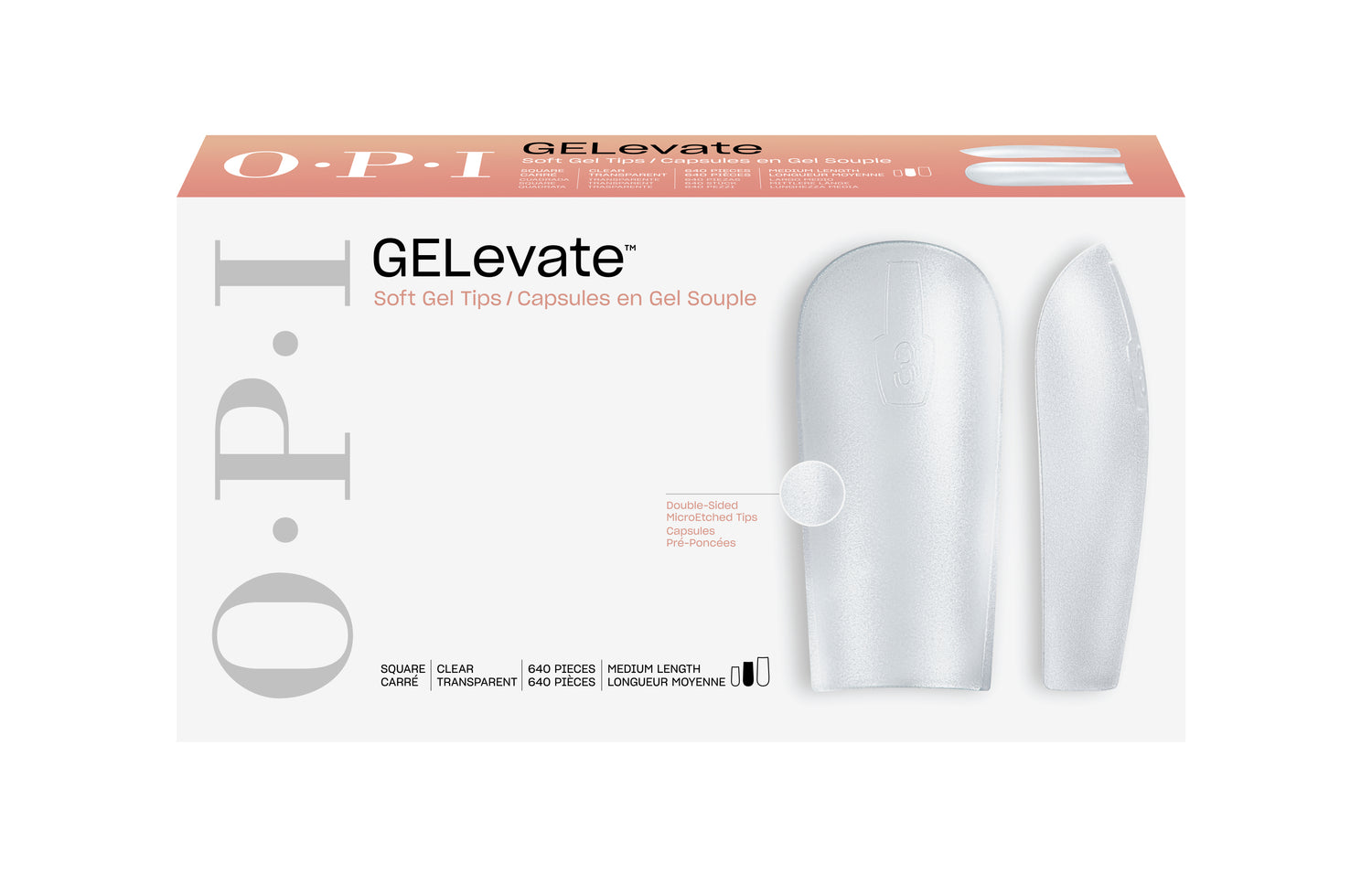 OPI GELevate™ Soft Gel Tips Square - PinkPro Beauty Supply
