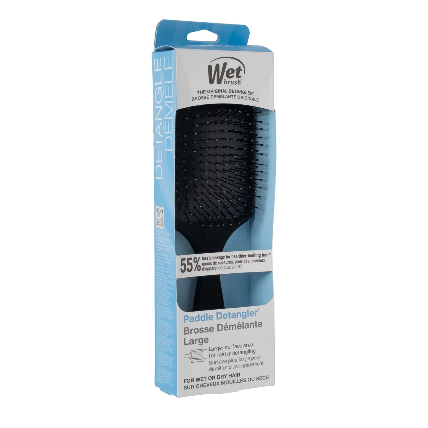 Wet Brush Paddle Detangler - Frost Black