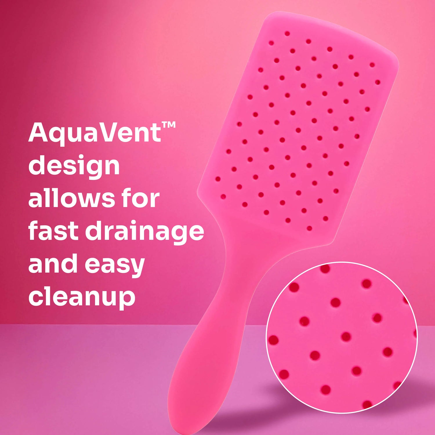 Wet Brush Paddle Detangler - Frost Pink