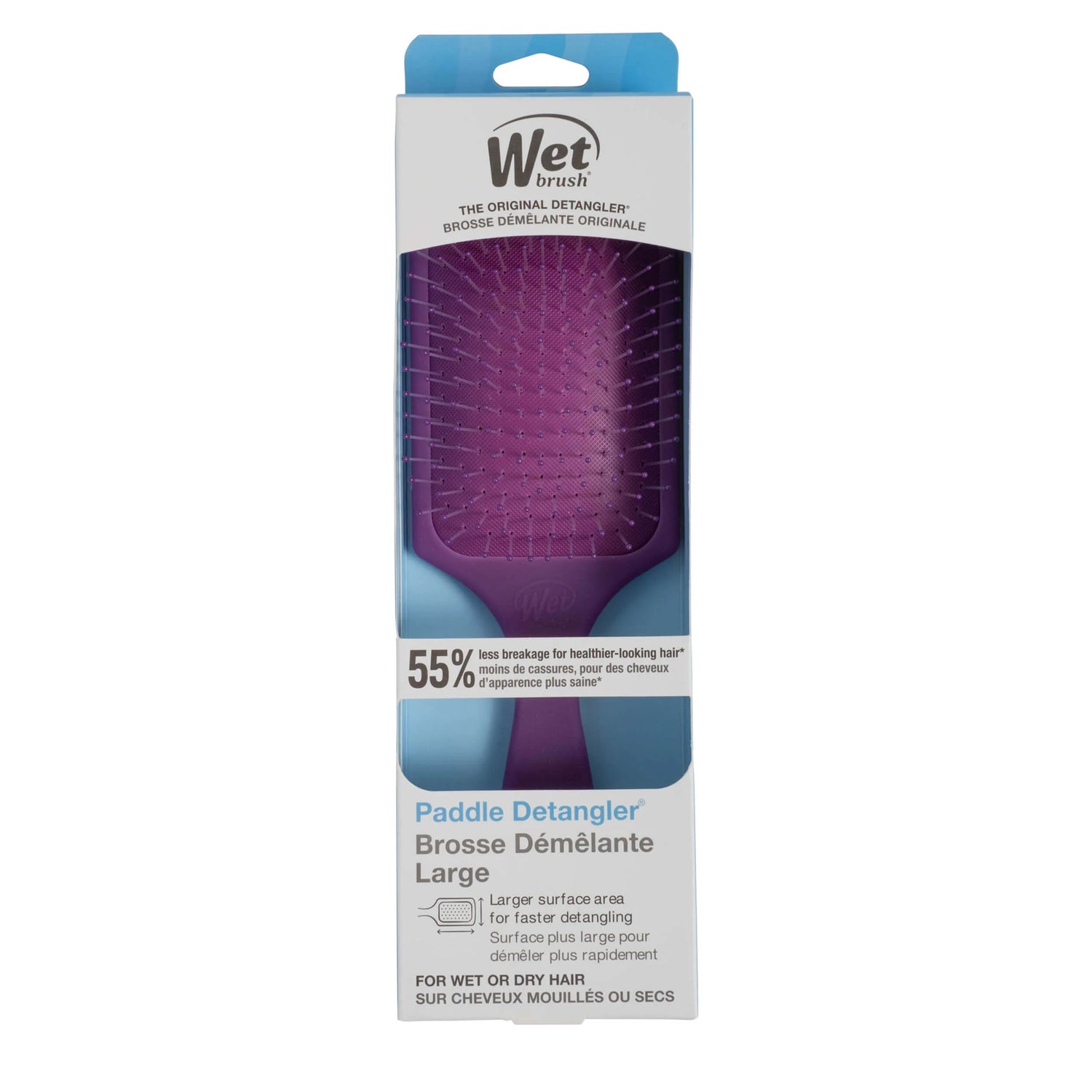 Wet Brush Paddle Detangler - Frost Purple