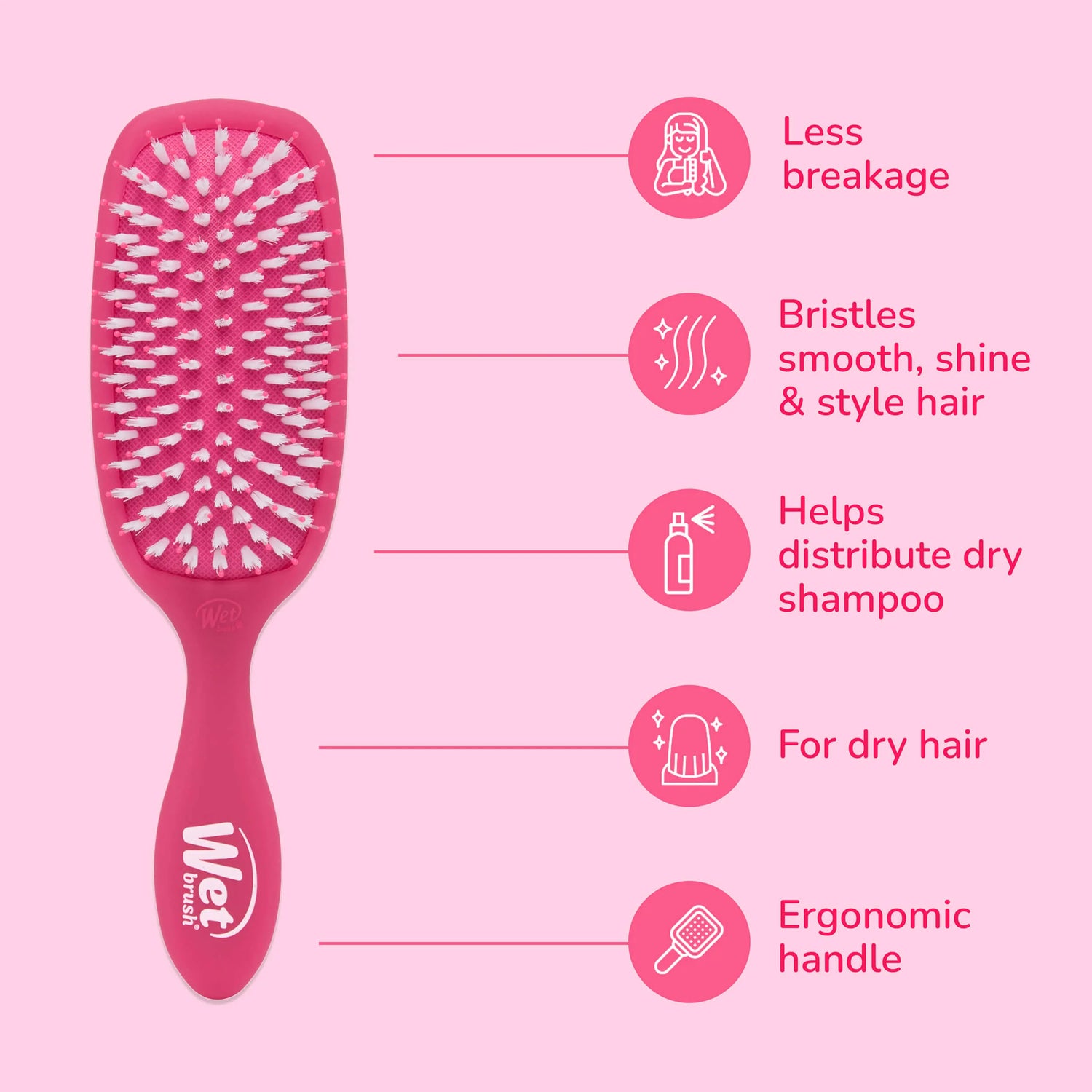Wet Brush Pro Smooth Styler Pink Frost