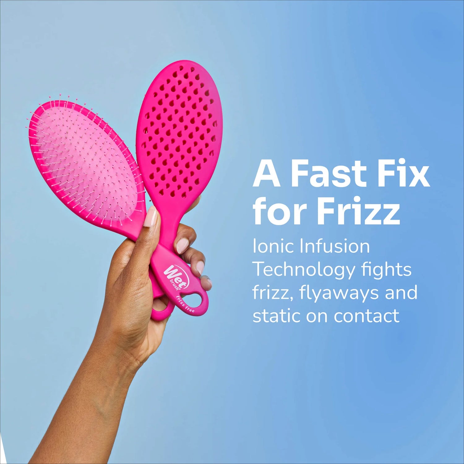 Wet Brush Frizz-Free Detangler - Pink