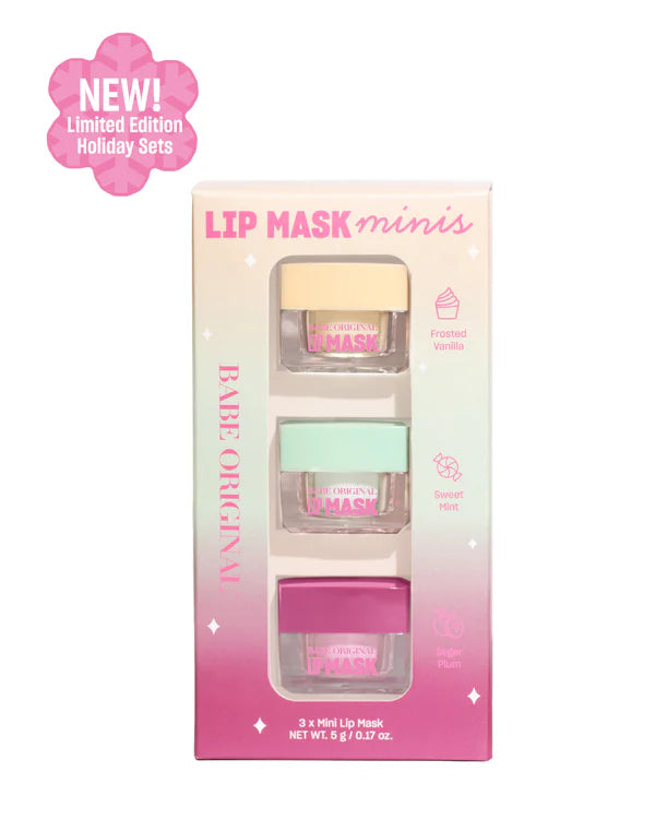 Babe Lash Lip Mask Minis - set of 3
