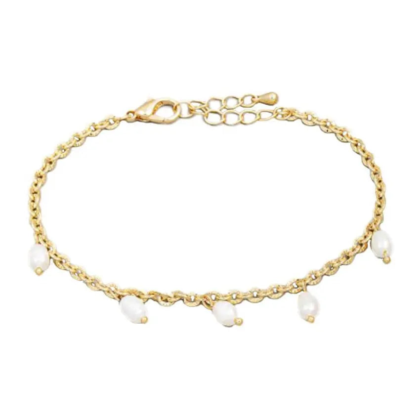Beaded Pearl with Gold Bracelet PinkPro Beauty Supply