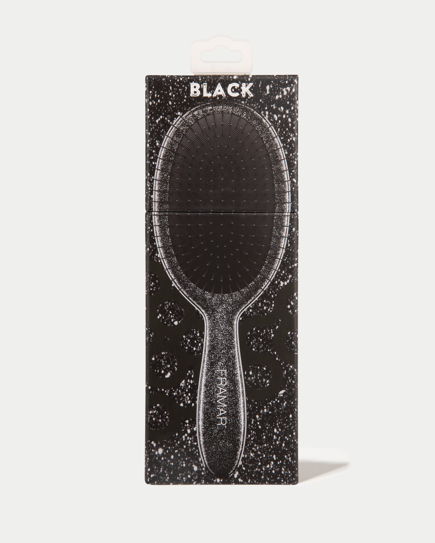 Framar Detangle Brush - Glitter Black