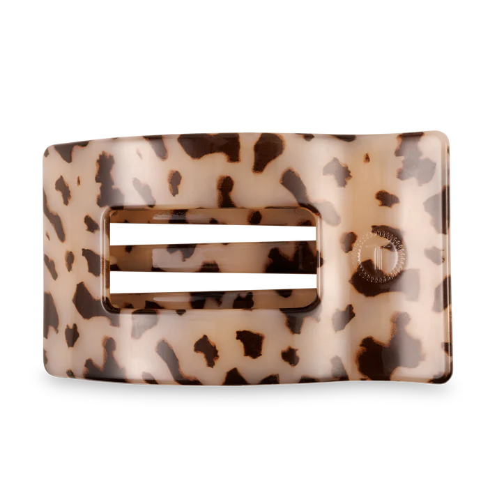 Teleties Rectangle Flat Blonde Tortoise Hair Clip Large - PinkPro Beauty Supply