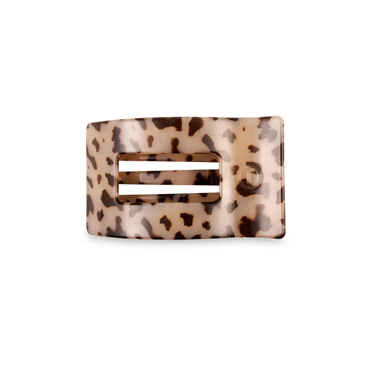 Teleties Rectangle Flat Blonde Tortoise Hair Clip Small - PinkPro Beauty Supply