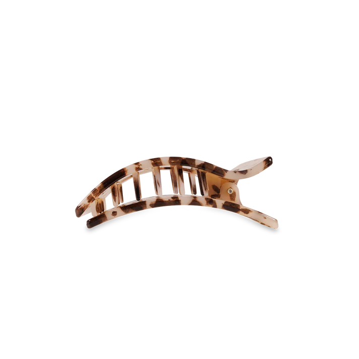 Teleties Rectangle Flat Blonde Tortoise Hair Clip Small - PinkPro Beauty Supply