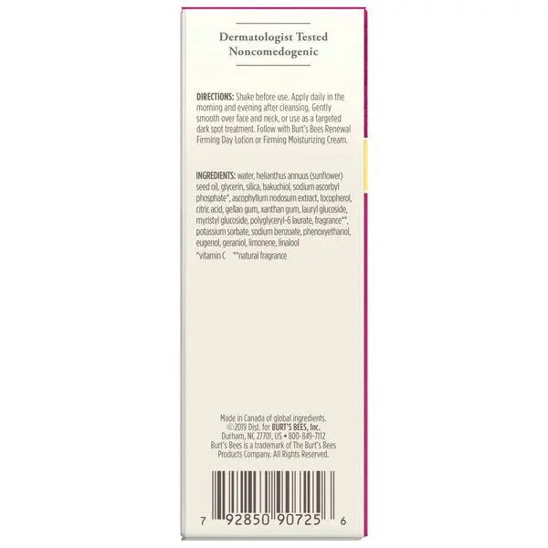 Burt's Bees Renewal Dark Spot Corrector 1oz - PinkPro Beauty Supply