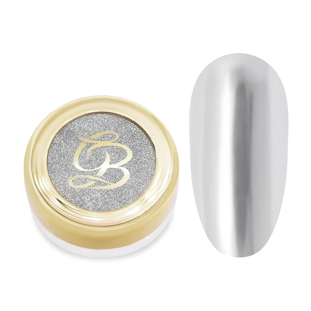 Glitterbels Pressed Chrome Powder 0.194 oz. - Chrome Mirror - PinkPro Beauty Supply