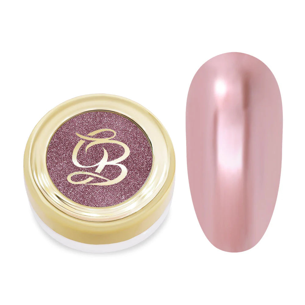 Glitterbels Pressed Chrome Powder 0.194 oz. - Rose Tinted Mirror - PinkPro Beauty Supply