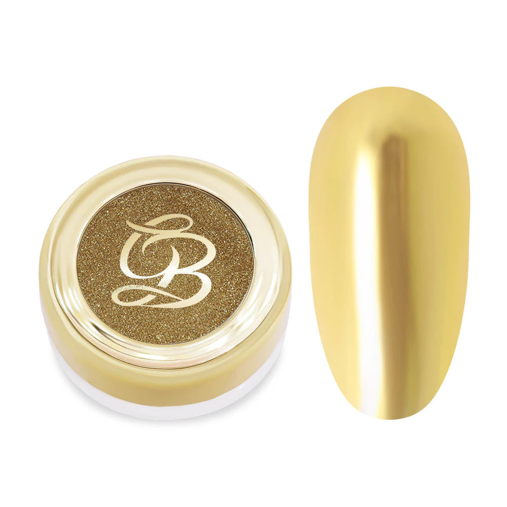 Glitterbels Pressed Chrome Powder 0.194 oz.- Ornate Mirror - PinkPro Beauty Supply