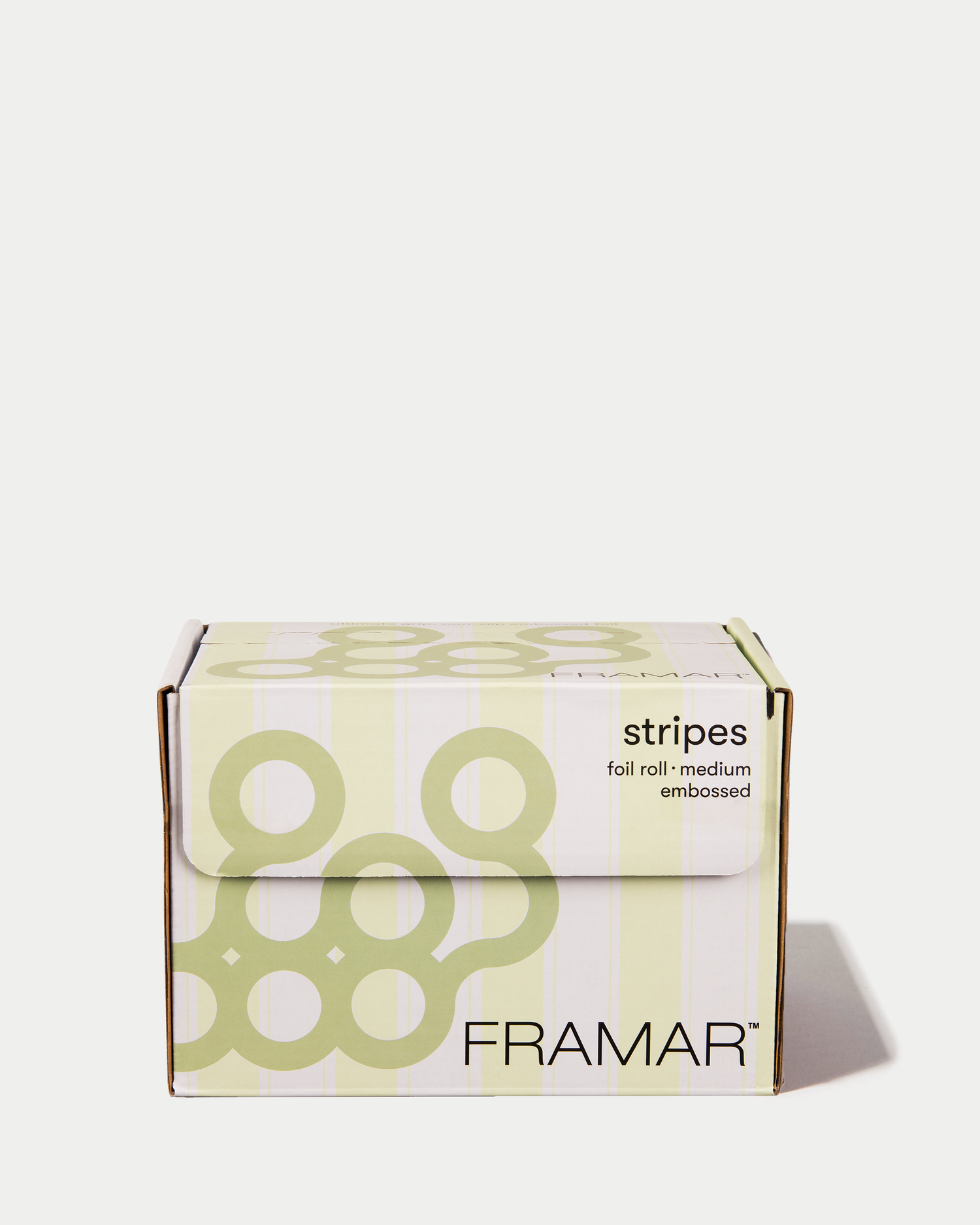 Framar Celery Stripes Embossed Roll 320 Feet