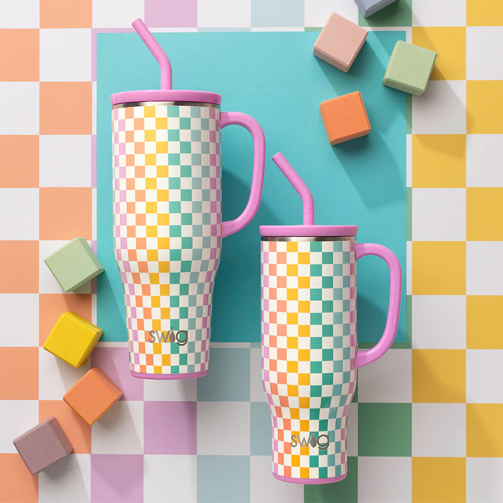Swig Life 30 oz. Mega Mug - Check Mate - PinkPro Beauty Supply