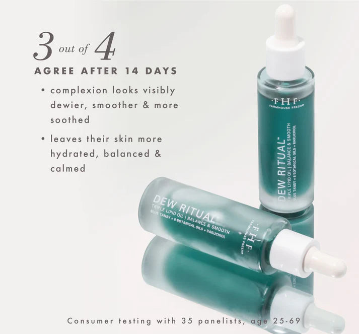 FarmHouse Fresh Dew Ritual Triple Lipid Facial Oil - 1 oz.
