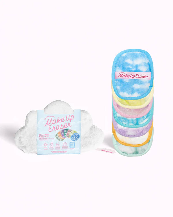 The Original MakeUp Eraser - Cloud 9 7-Day MakeUp Eraser Set & Cosmetic Bag - PinkPro Beauty Supply