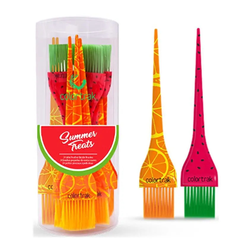 Colortrak Summer Treats Mini Feather Bristle Brush Canister Colortrak