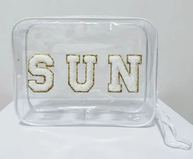 Cosmetic Bag Clear Sun - PinkPro Beauty Supply