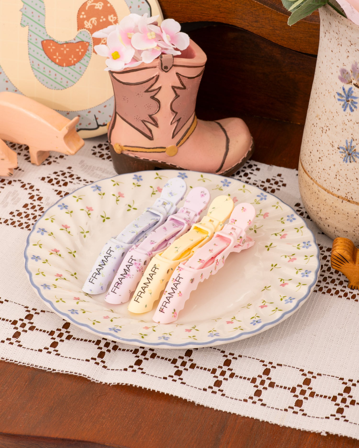 Framar Country Charm Gator Grips - 4 Pack