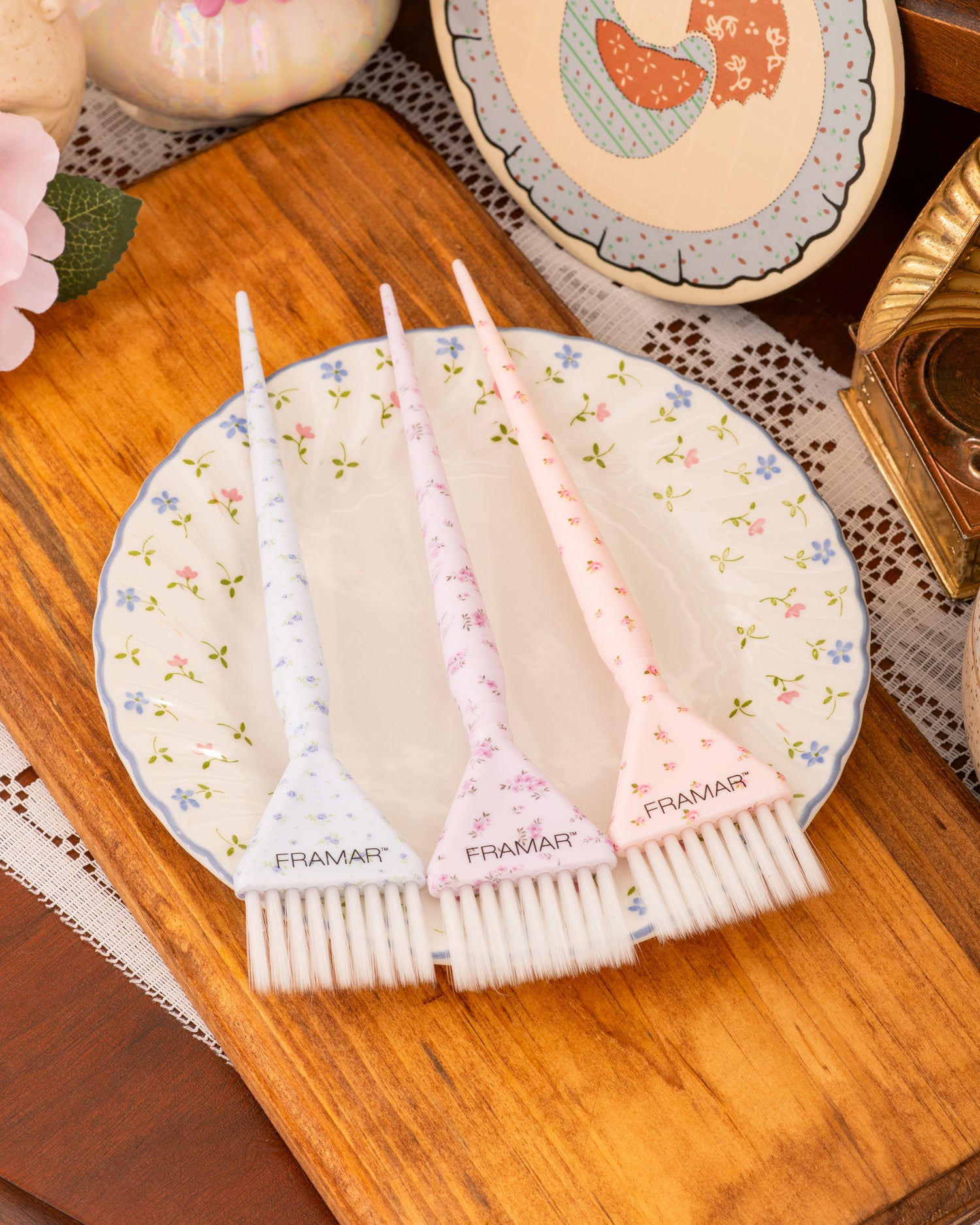 Framar Country Charm Triple Threat Brush Set - 3 Pack