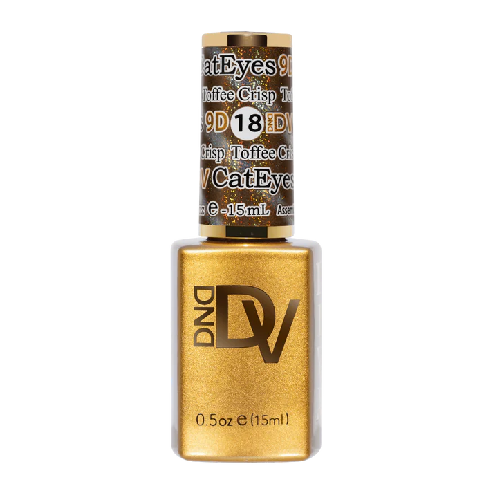 DND Diva 9D Cat Eye Candy #18 - Toffee Crisp