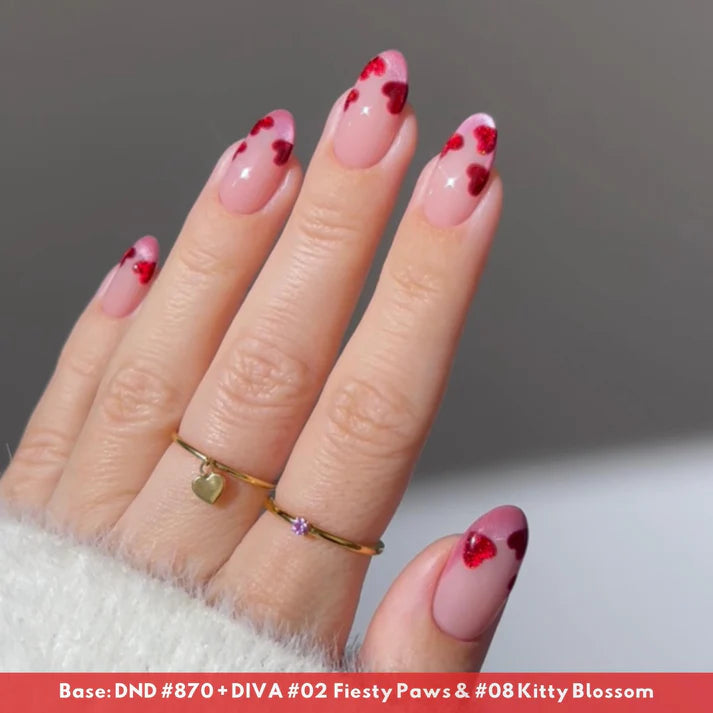 DND DIVA 9D Cat Eye Glassball #02 - Fiesty Paws 0.6 oz.