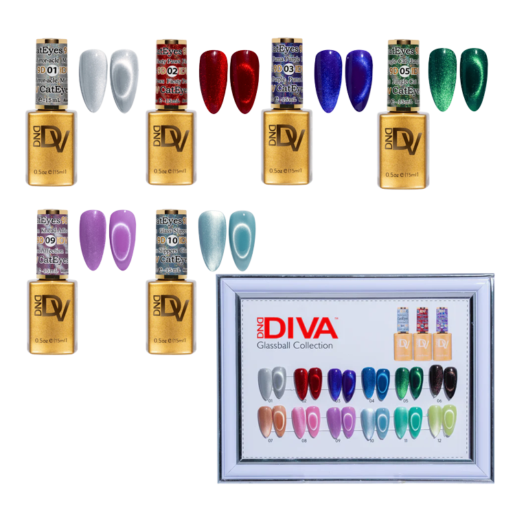 DND Diva 9D Glassball Cat Eye Gel Kit