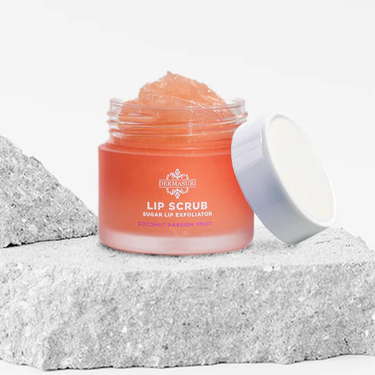 Dermasuri Lip Scrub Sugar Exfoliator .7 oz - Coconut Passionfruit