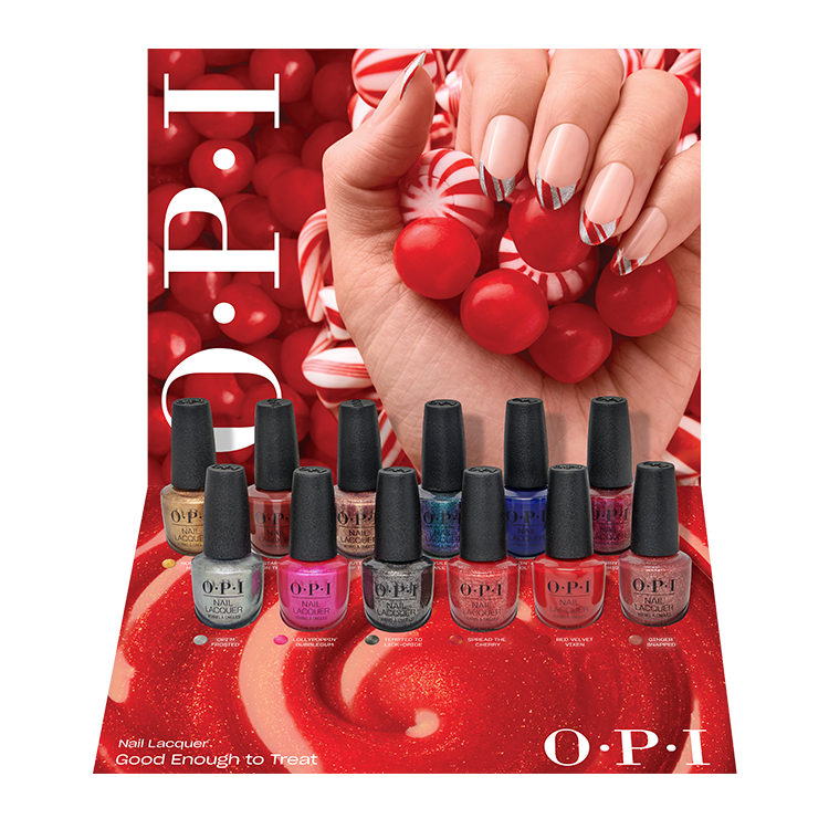 Opi Holiday Good Enough to Treat Nail Lacquer 12 Piece Display