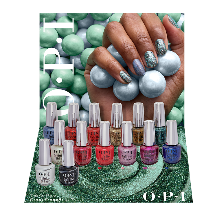 Opi Hoilday 25 Infinite Shine 14 Piece Tray Display