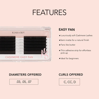 Kiara Sky Easy Fan Cashmere Lashes .03-C-8MM