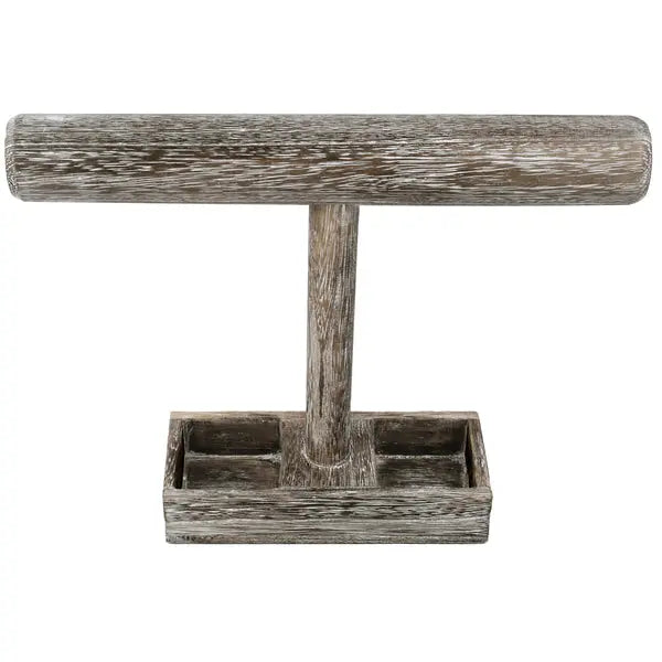 Empty Wooden T-Bar Display Stand PinkPro Beauty Supply