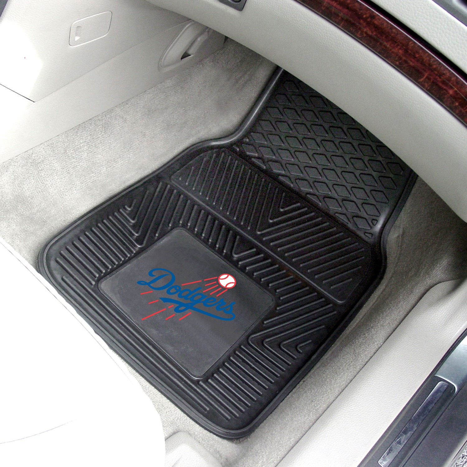 Fanmats Los Angeles Dodgers 2pc Vinyl Car Mat Set