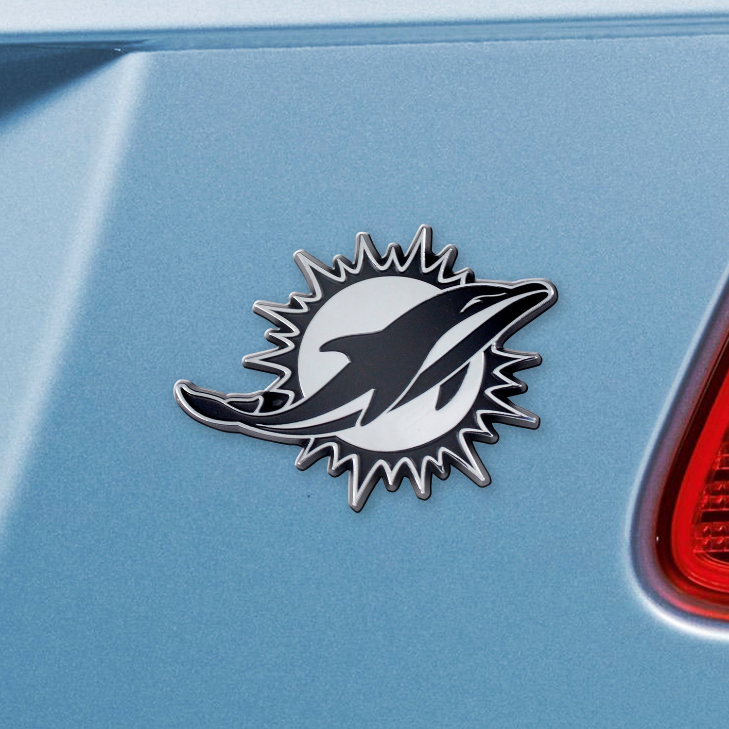 Fanmats Miami Dolphins Emblem - Chrome