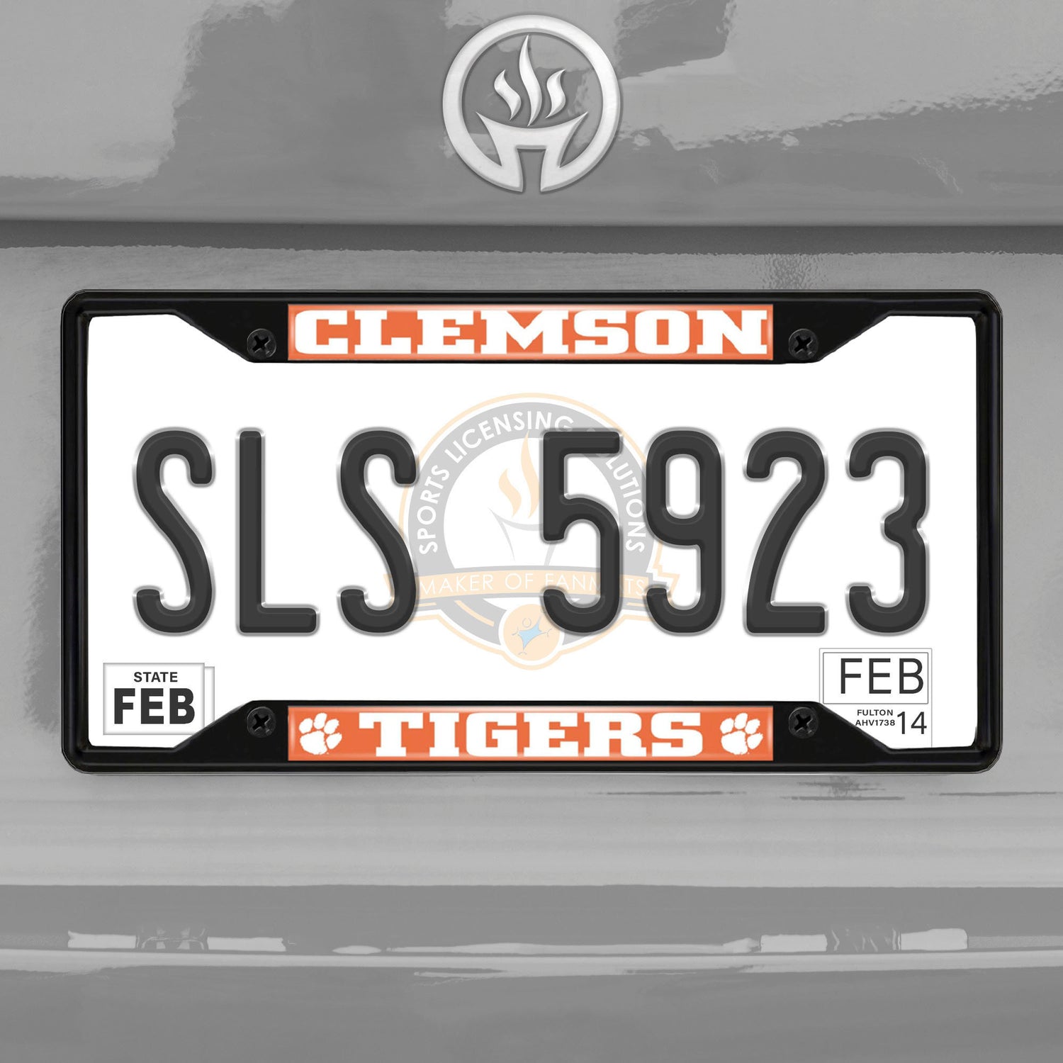 Fanmats Clemson Tigers License Plate Frame - Black