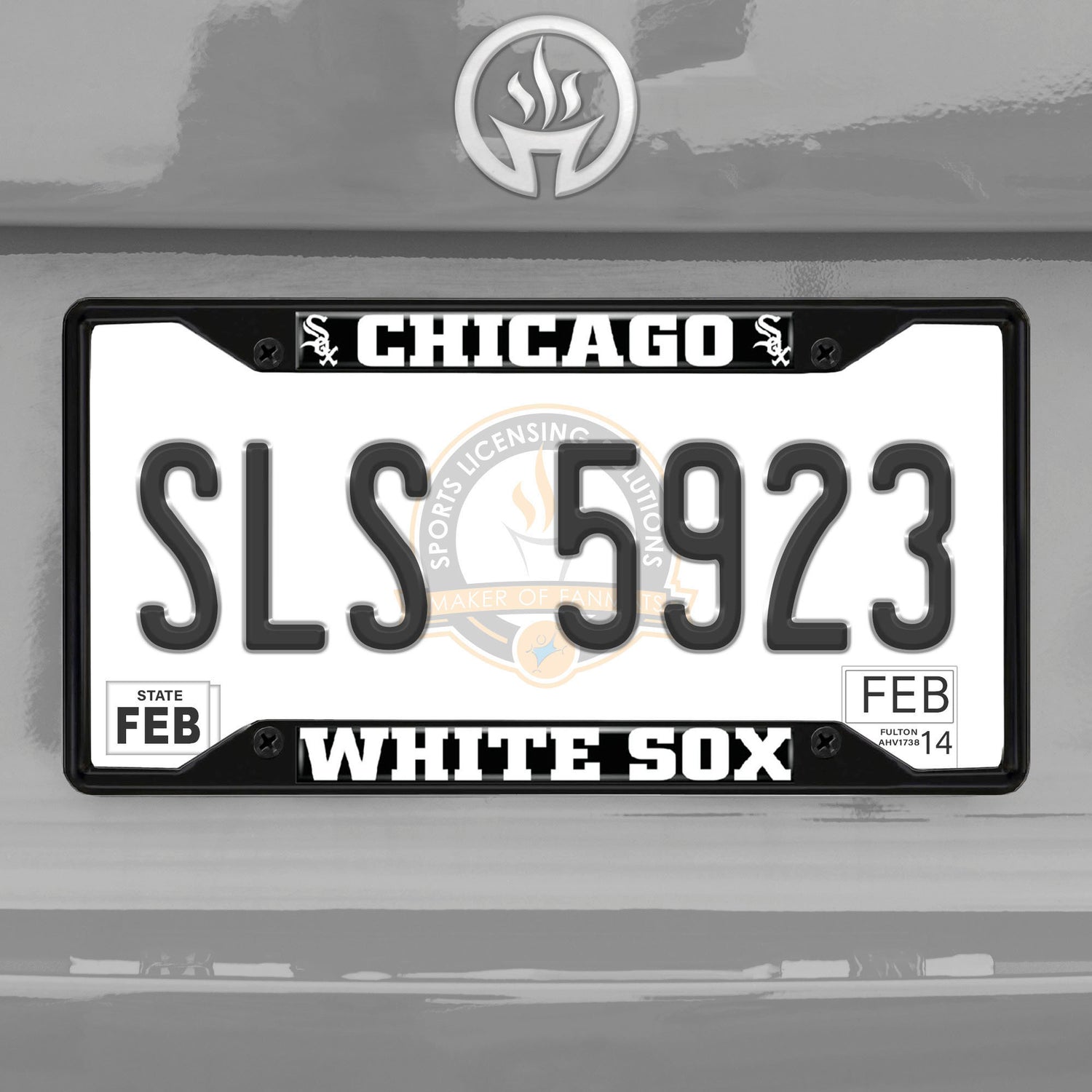 Fanmats Chicago White Sox License Plate Frame - Black Fanmats