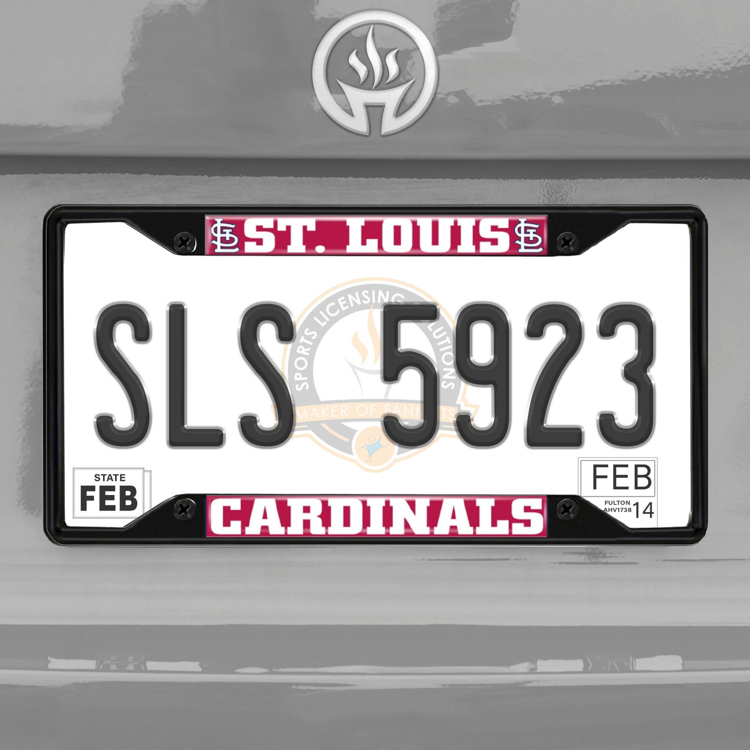 Fanmats St. Louis Cardinals License Plate Frame - Black