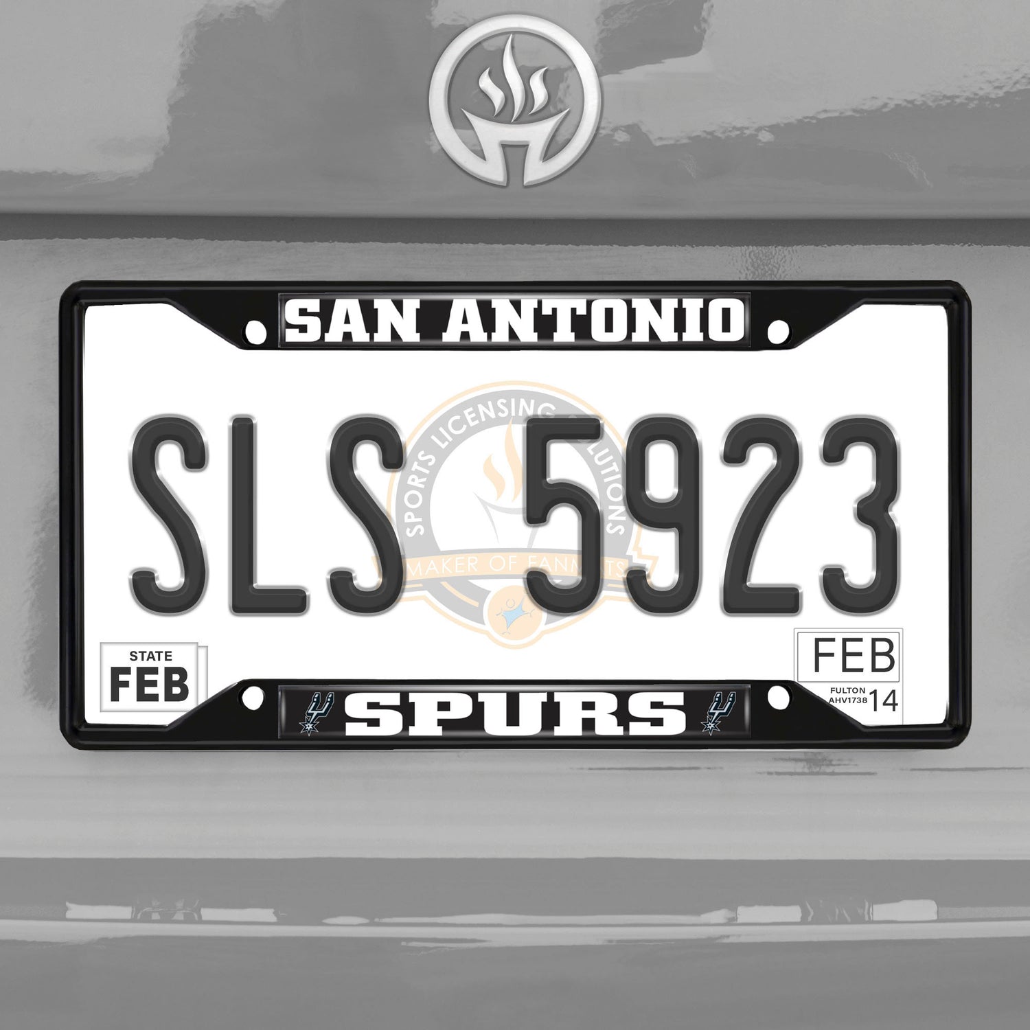 Fanmats NBA San Antonio Spurs License Plate Frame - Black