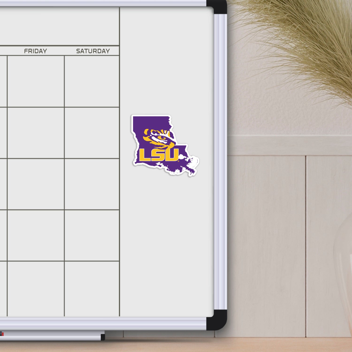 Fanmats LSU Tigers State Shape Decal