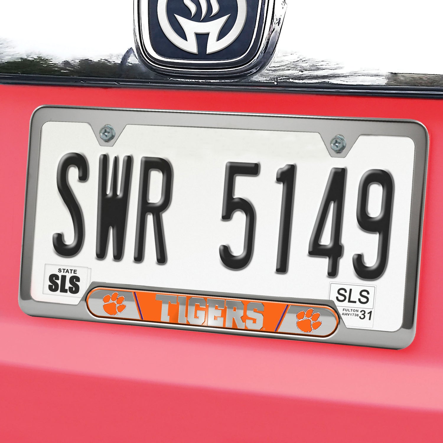 Fanmats Clemson Tigers Embossed License Plate Frame