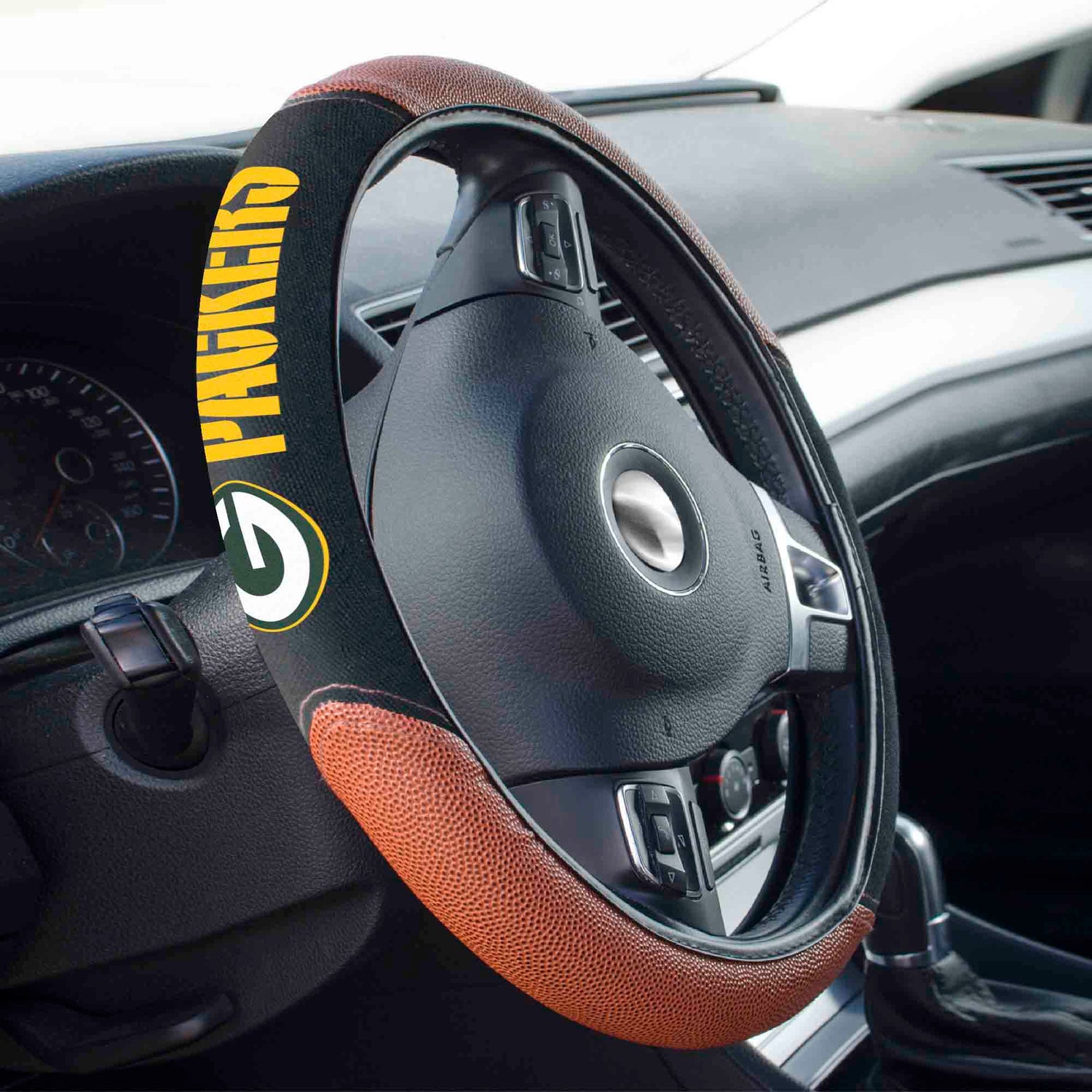 Fanmats Green Bay Packers Sports Grip Steering Wheel Cover