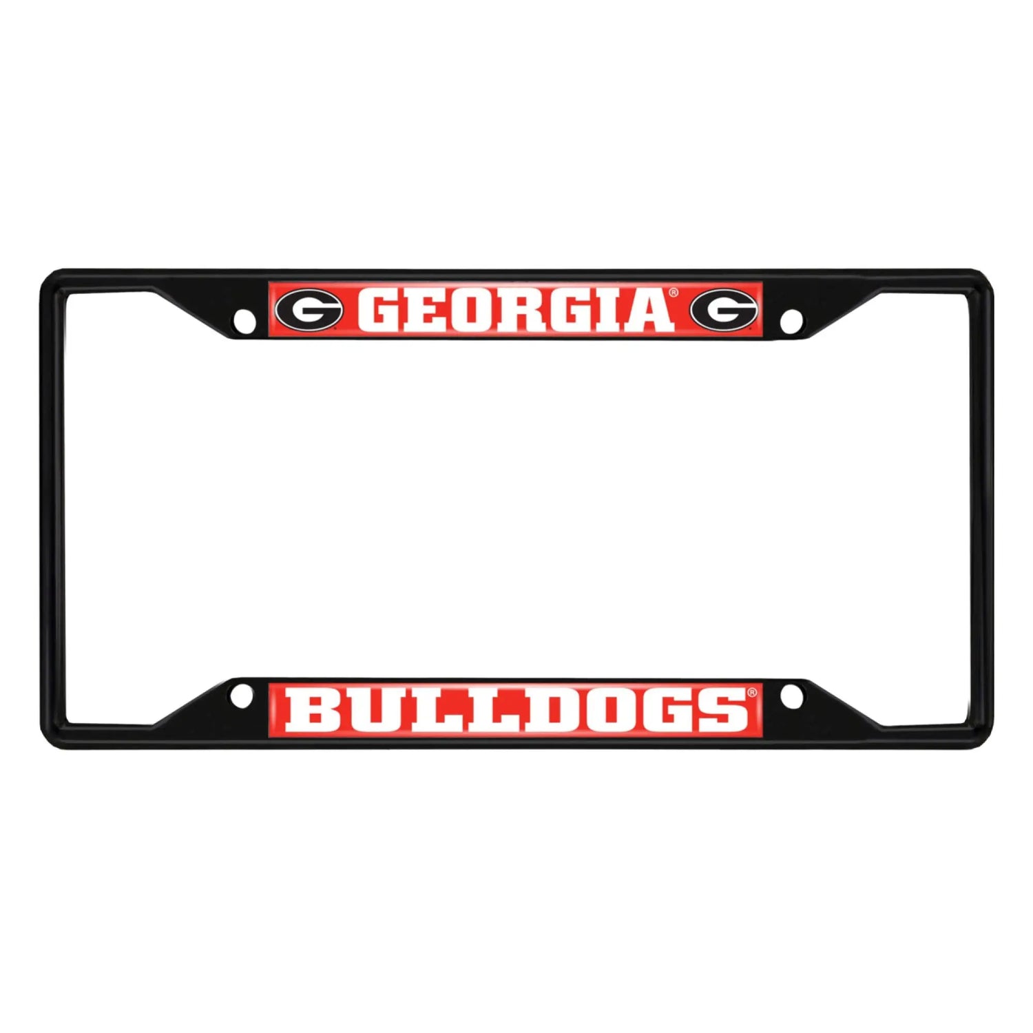 Fanmats Georgia Bulldogs License Plate Frame - Black Fanmats