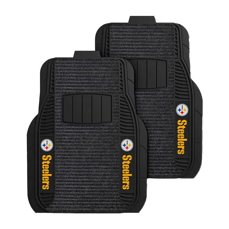 Fanmats Pittsburgh Steelers 2pc Deluxe Car Mat Set Fanmats