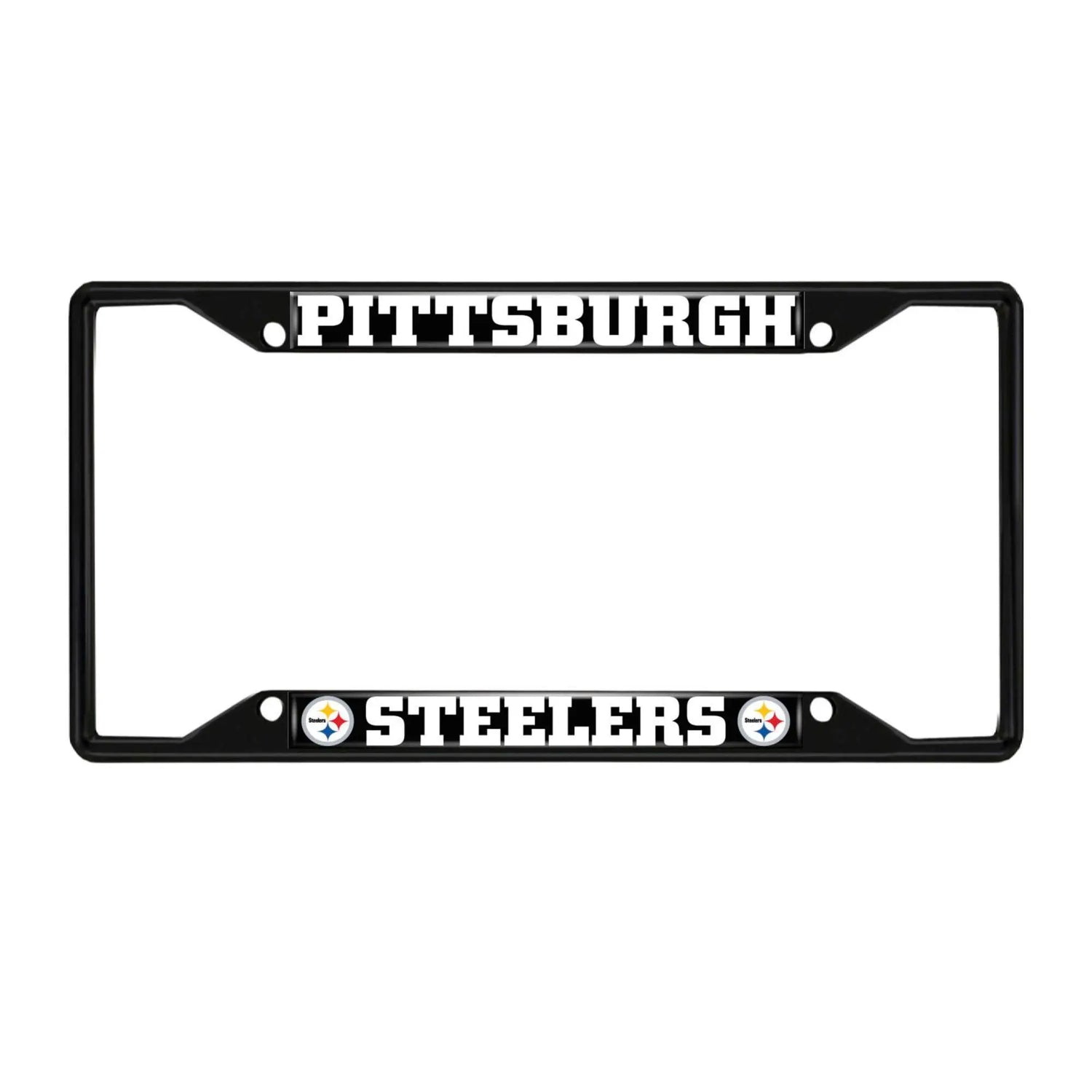 Fanmats Pittsburgh Steelers License Plate Frame - Black Fanmats